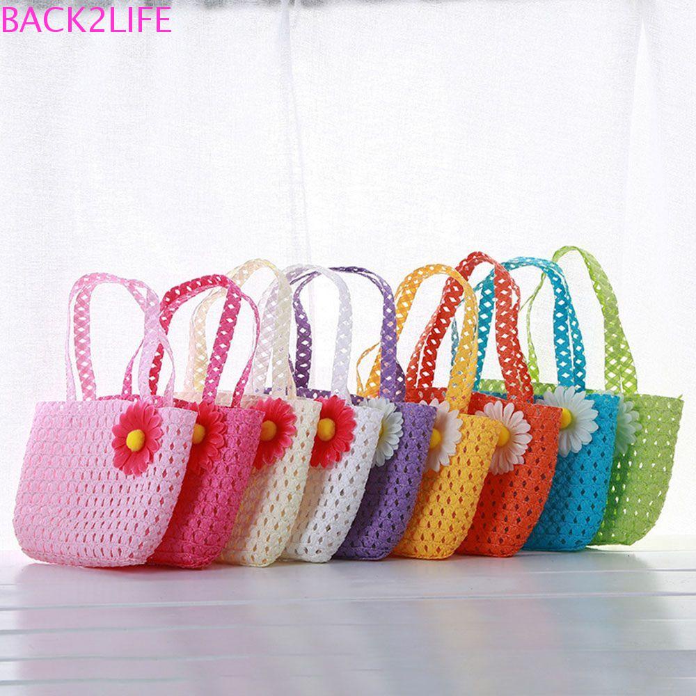 BACK2LIFE Nón Cối Đính Hoa Dễ Thương Cho Bé Gái