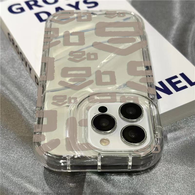 Ốp Điện Thoại Mềm Trong Suốt In Chữ Dễ Thương Cho iPhone14promax 1312 / 11 7 / 8plus xr / sins ZS1T