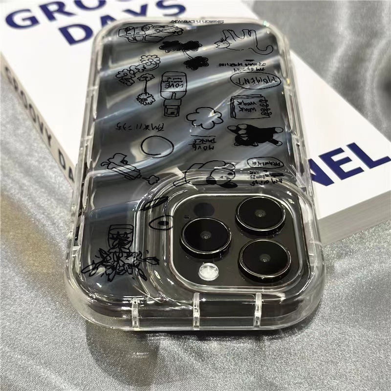 Ốp Điện Thoại Mềm Trong Suốt Họa Tiết Hoạt Hình Dễ Thương Cho Iphone 14Promax / 1312 / 7Plus Xr 11 / 8 UZ37