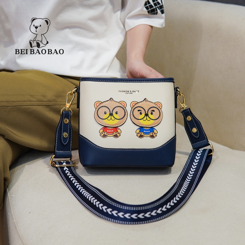 Túi Tote Đeo Vai Hình Gấu Dễ Thương Xinh Xắn