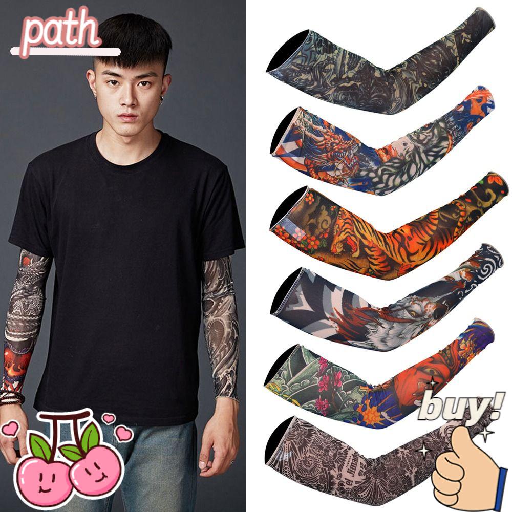 PATH Ống Tay Áo Thể Thao Làm Mát Họa Tiết Hoa Mới Dành Cho Chơi Bóng Rổ Thể Thao Ngoài Trời