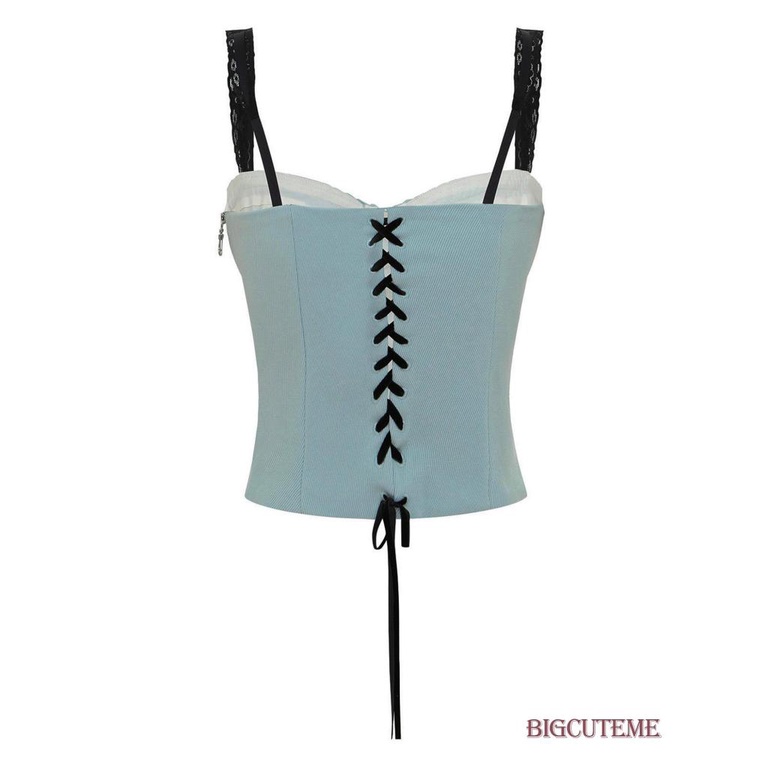 [] - Áo Hai Dây Dáng Ôm Hở Lưng Có Dây Kéo Bên Hông Dành Cho Nữ Đi Tiệc Đêm