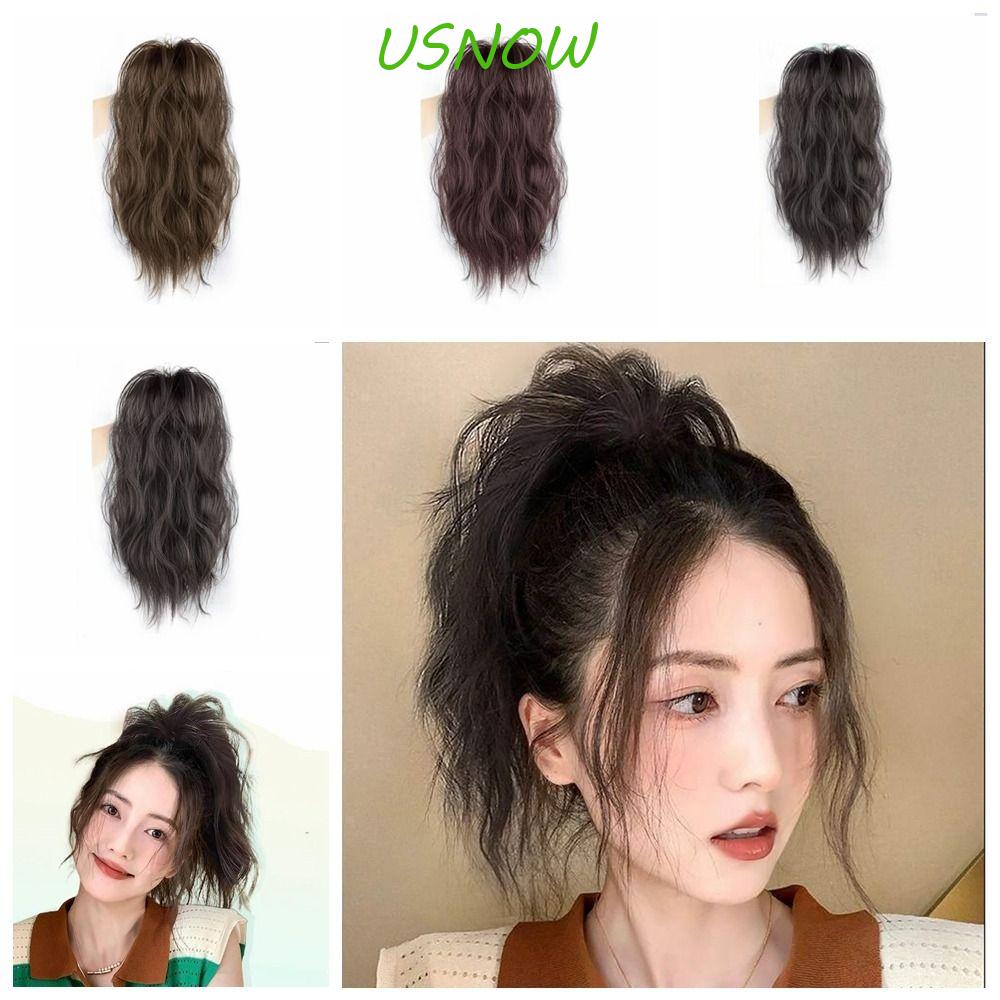 Tóc Đuôi Ngựa Dạng Kẹp Bằng Sợi Tổng Hợp Cách Nhiệt Màu Nâu / Đen