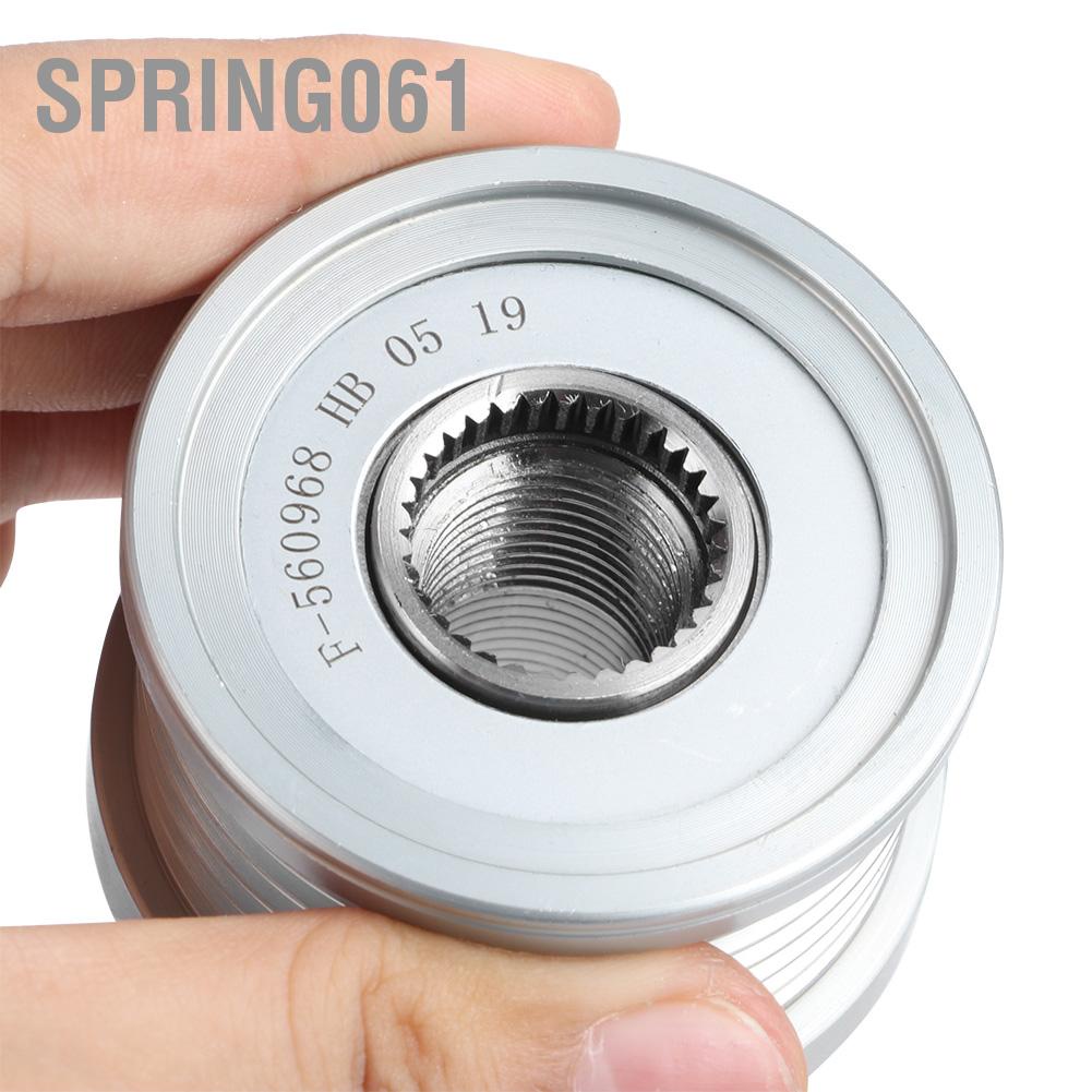 Spring061 Bộ phận máy phát điện tự động puli ly hợp ô tô F‑560968 Kim loại phù cho Citroen C3/C4