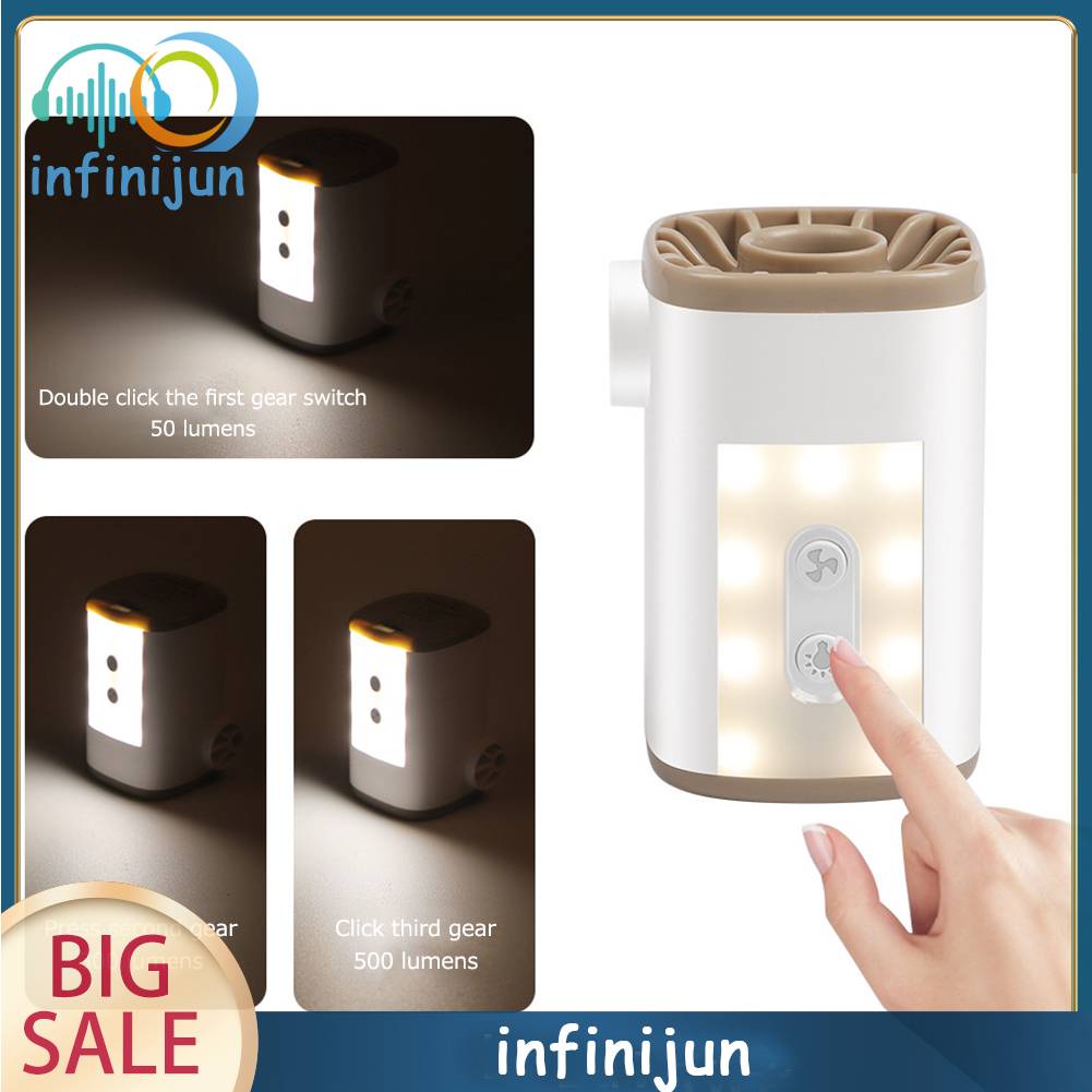 Máy Bơm Hơi Điện Tử Có Đèn Cho Hoạt Động Ngoài Trời