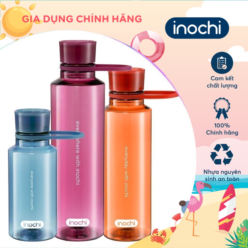 Bình nước Inochi - Kita Slim 350ml,500ml, 700ml nhiều màu