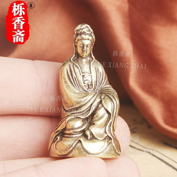 Guanyin master Tượng Phật Bằng Đồng Thau Để Bàn Trang Trí
