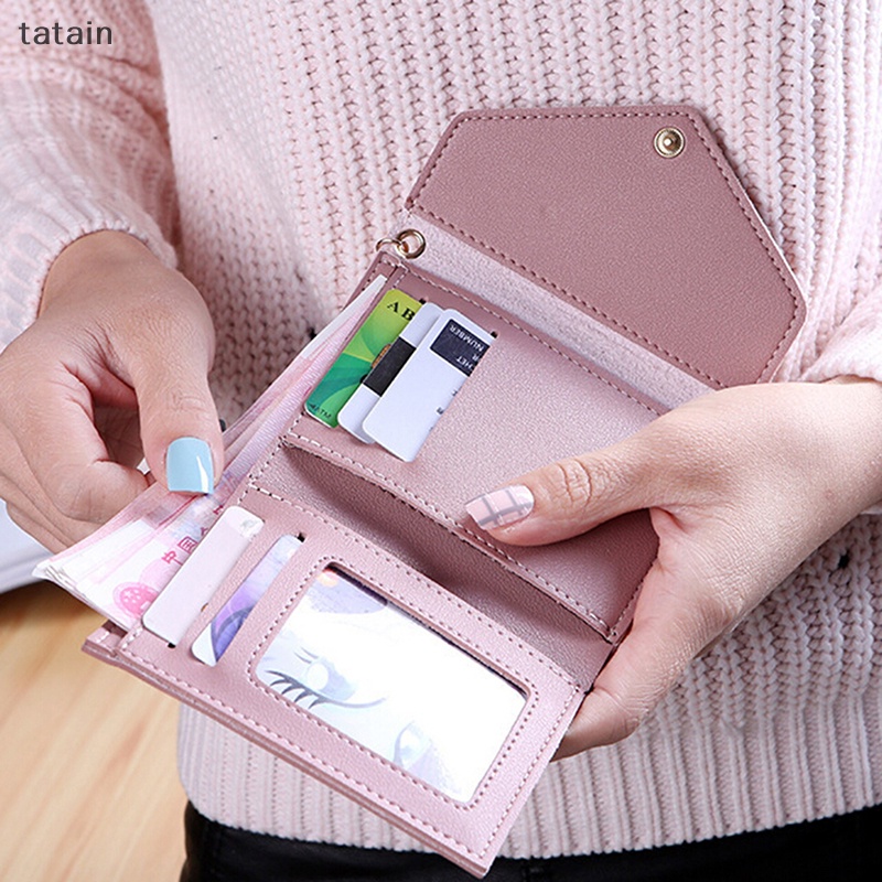 Ví Ngắn Mini Đính Tua Rua Thời Trang Hàn Quốc Cho Nữ