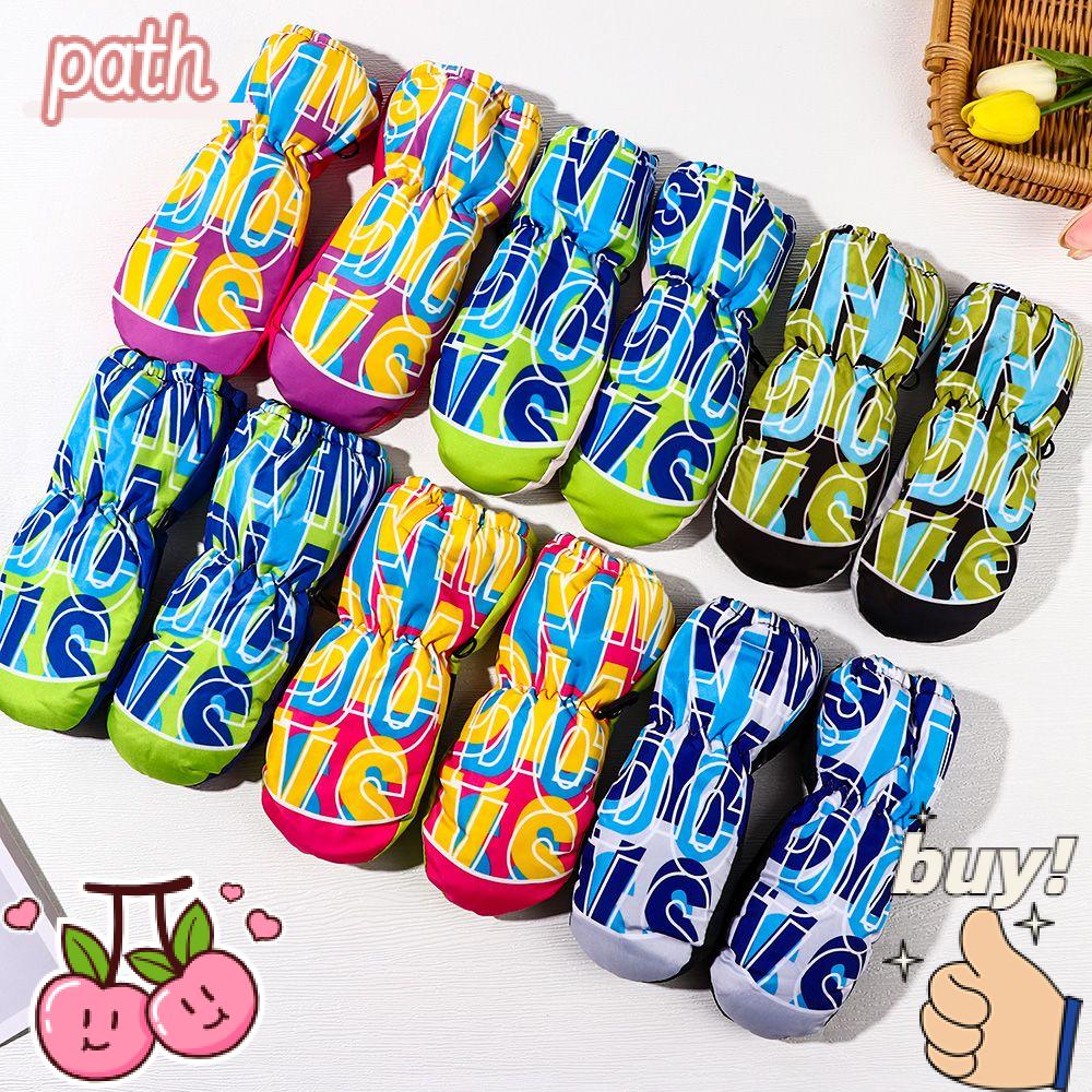 PATH Găng Tay Trượt Tuyết Chống Gió Hoạ Tiết Hoạt Hình Cho Bé