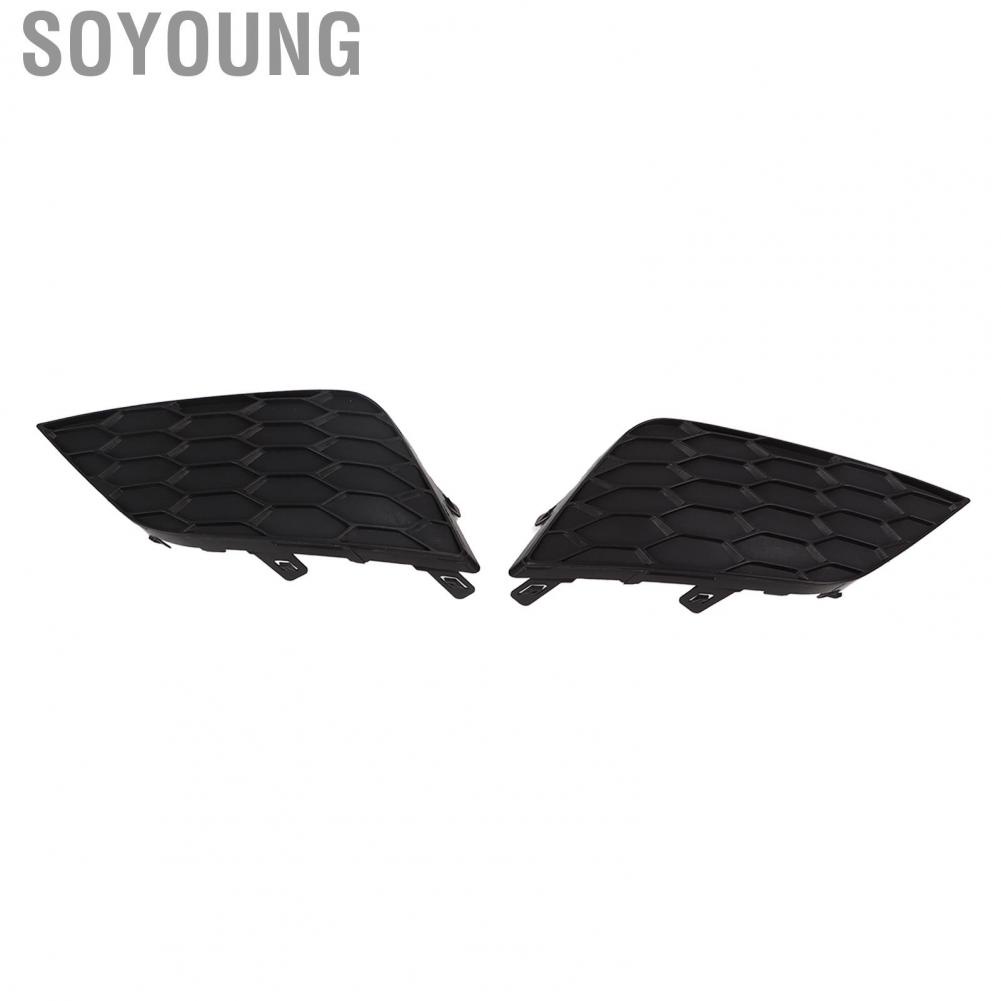 Soyoung Fog Lamp Cover  Protective Black 62256 4AF0B Durable Left Right PC PP Direct Fit for Cars