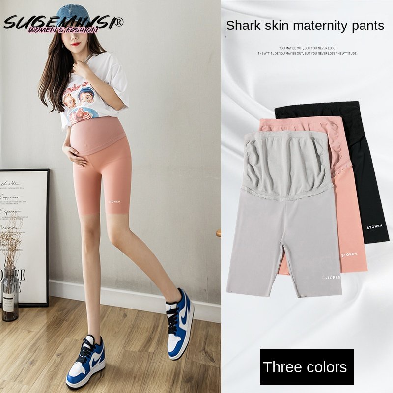 Quần Short Legging Tập Yoga Nâng Bụng Thời Trang Mùa Hè Cho Mẹ Bầu