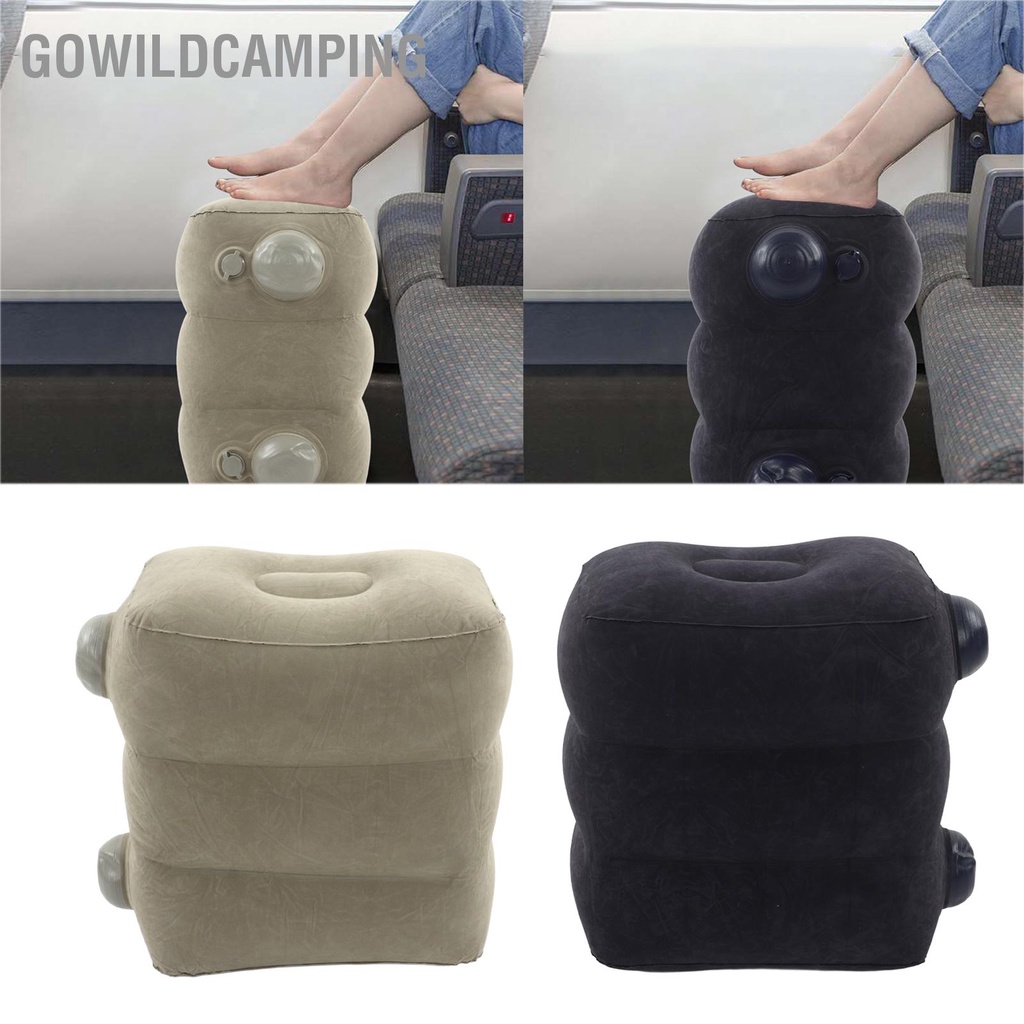 Hàng HOT GoWildCamping Máy ép du lịch Xiaomi Youpin đệm chân bơm hơi máy bay đường dài đường sắt cao tốc ô tô đạp chân trẻ em đặt chân vào giấc ngủ hiện vật