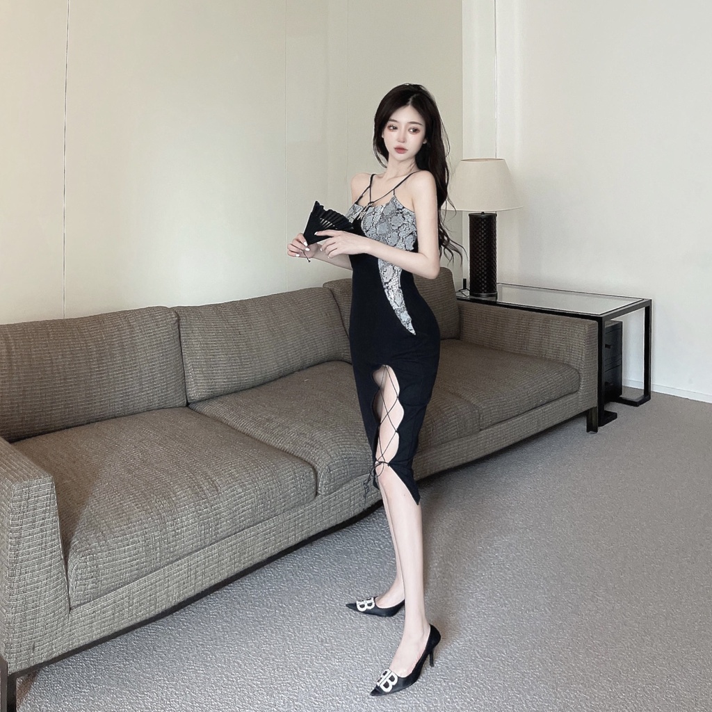 Áo Kiểu Ôm Dáng Phối Dây Buộc Thiết Kế Không Đồng Đều Mới