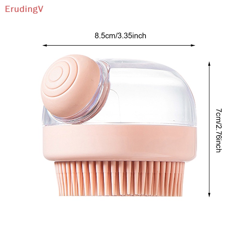 [ErudingV] Bàn Chải Chà Rửa Bằng Silicon Linh Hoạt Cầm Tay Chà Rửa Cho Thú Cưng