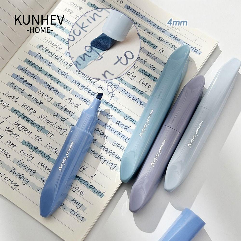 KUNHEV Bút Vẽ Bắt Sáng Đầu Cọ Mềm Morandi Màu Sắc