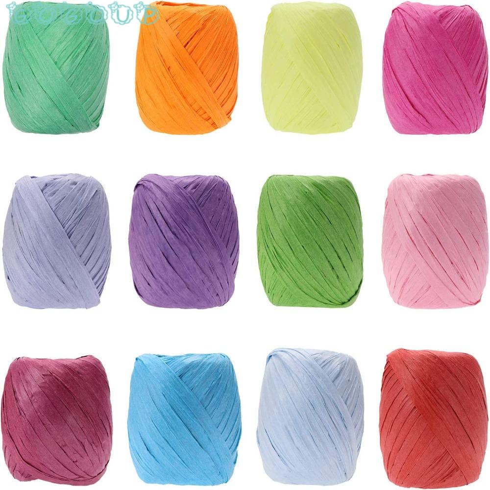 GOGOUP Cuộn Dây Ruy Băng 12 Cuộn Dài 20m Dùng Trang Trí Tiệc Sinh Nhật