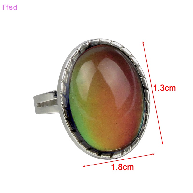 {Ffsd} Nhẫn Theo Dõi Tâm Trạng Thay Đổi Màu Sắc Cổ Điển * Hàng Bán Chạy