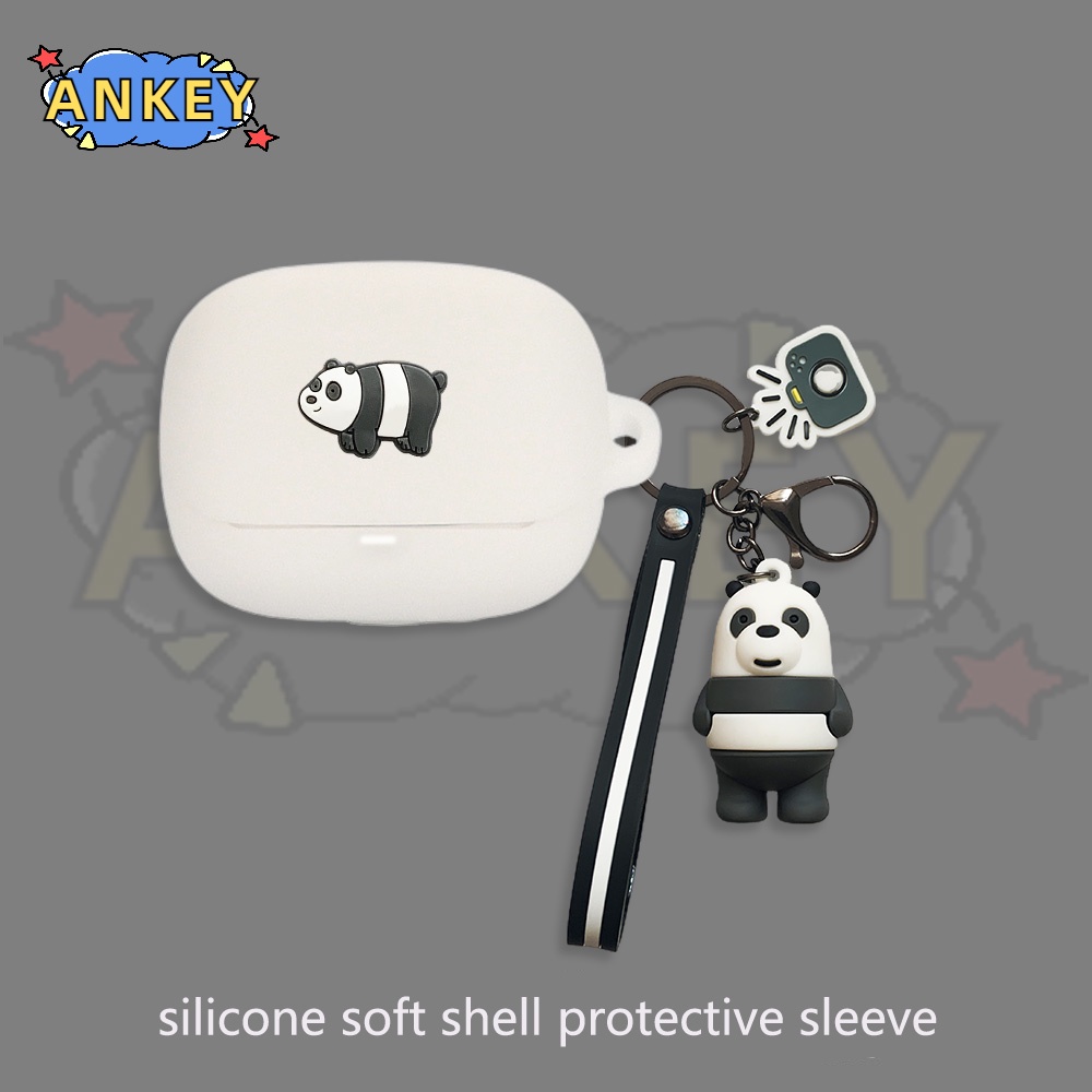 For Baseus Bowie M2s M2 M2+ E9 W3 Case Earphone Silicone Case Cartoon Boy Panda Earbuds Soft Protective Headphone Cover Headset Skin