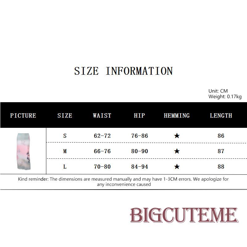 Chân Váy Dài Co Giãn In Họa Tiết Cún Màu Hồng Gradient Thời Trang Mùa Hè Dành Cho Nữ