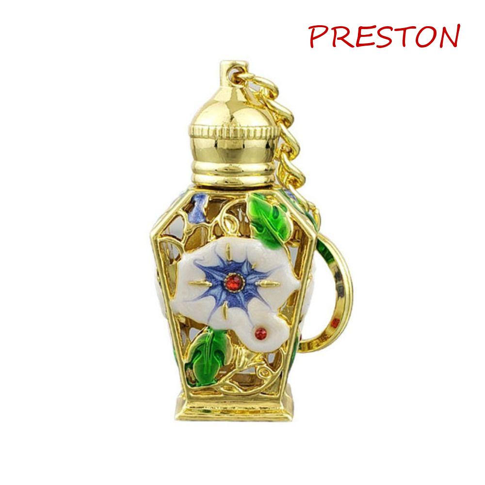 PRESTON Bình Nước Hoa Thủy Tinh 3ml Có Móc Khóa Kim Loại Sang Trọng