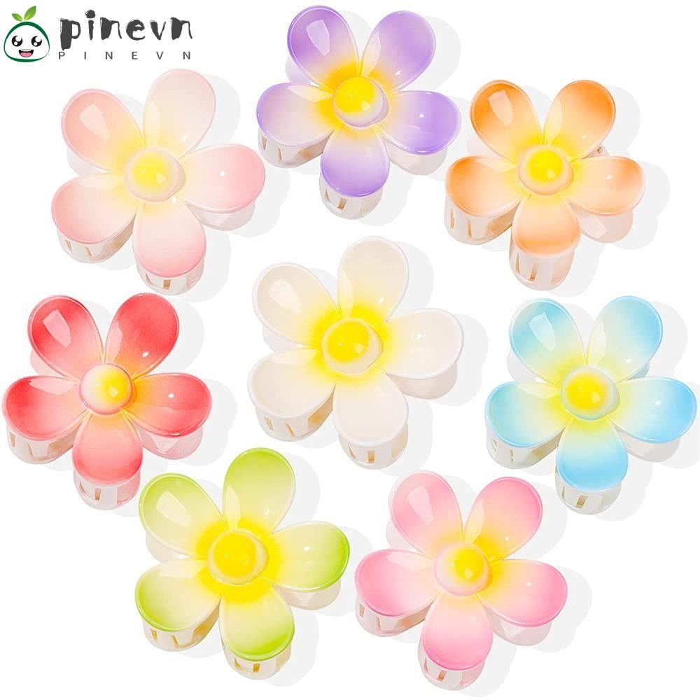 PINEVN Kẹp Tóc Hình Bông Hoa Màu Sắc Ngọt Ngào Kích Thước Lớn Thời Trang Đi Biển