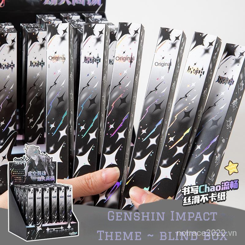 ★Genshin Impact★Hộp Bút Nhấn 338 Họa Tiết Hoạt Hình Anime Độc Đáo