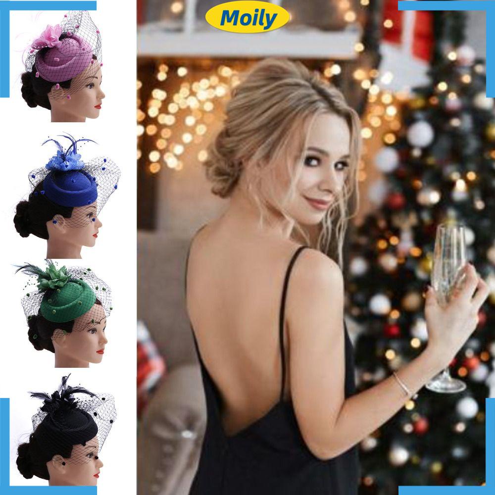 MOILYVN Cài Tóc Hình Nón Thời Trang Vintage Cho Nữ