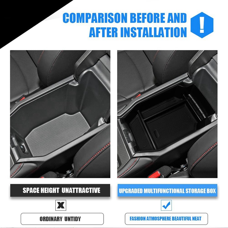 1 Hộp Đựng Đồ Dùng Gắn Chỗ Tỳ Tay Xe Hơi Màu Đen Tiện Dụng Cho 2023 Honda Accord