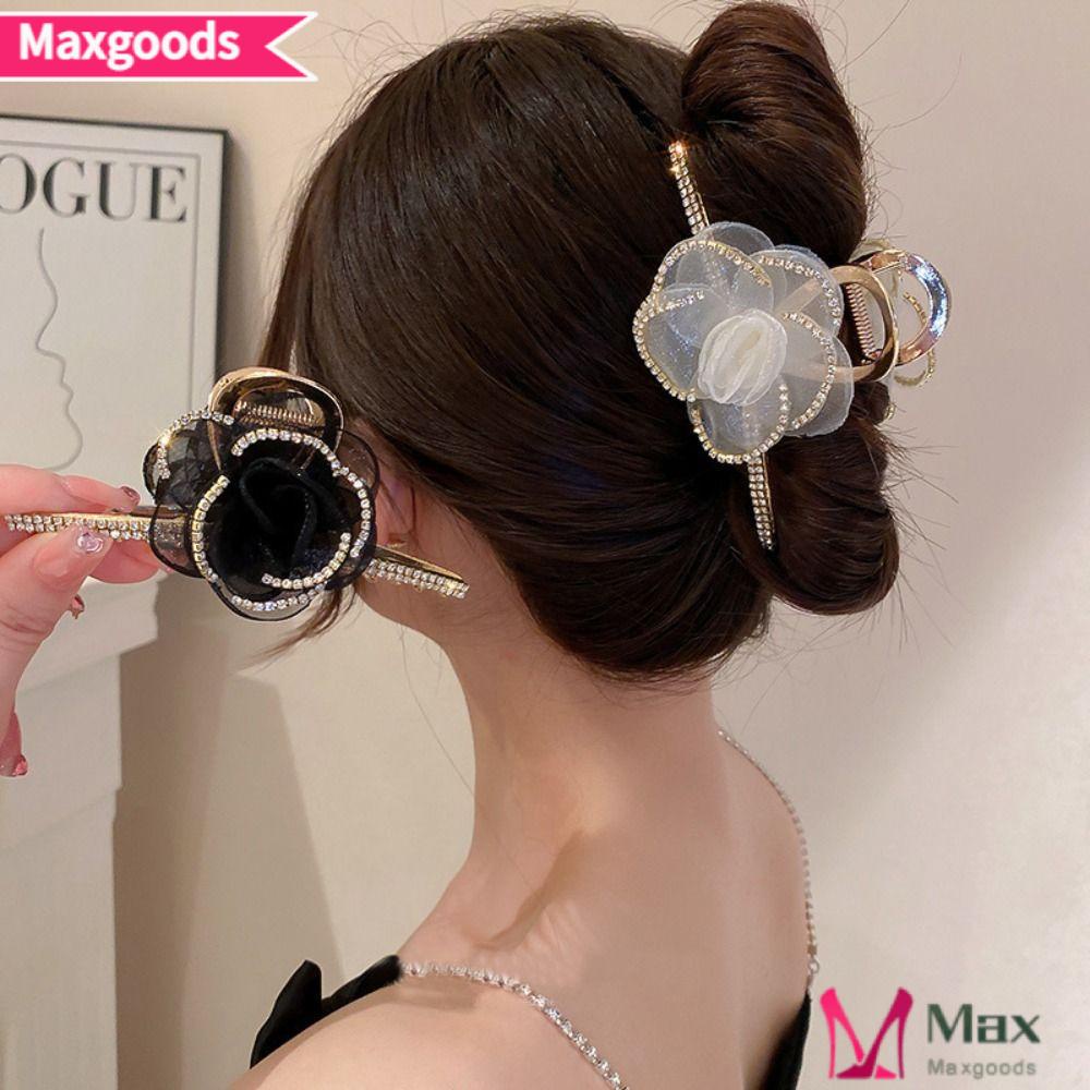 MAXG Kẹp TóC HìNh Hoa ĐíNh Kim Cương Giả ThờI Trang Cho Nữ