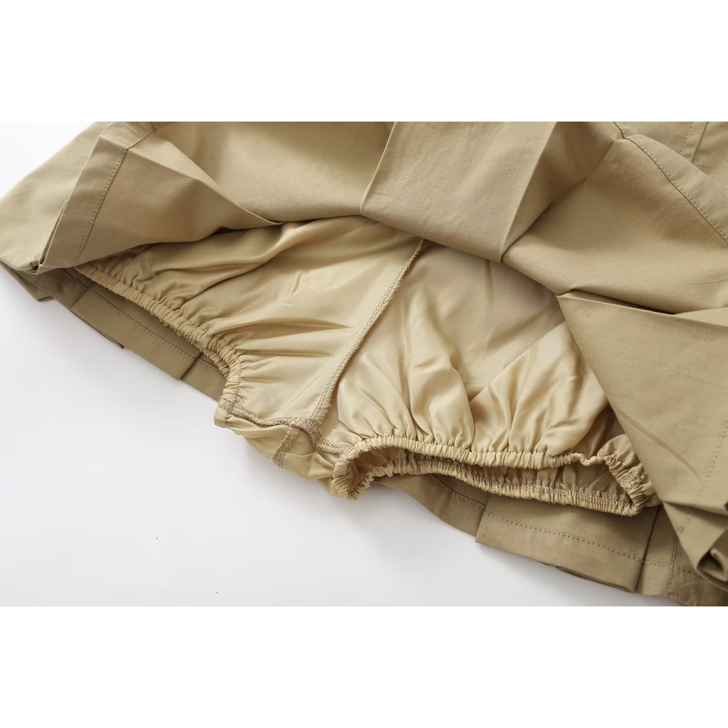 Uibey Chân Váy Lửng Có Túi Màu Trơn Thời Trang 127