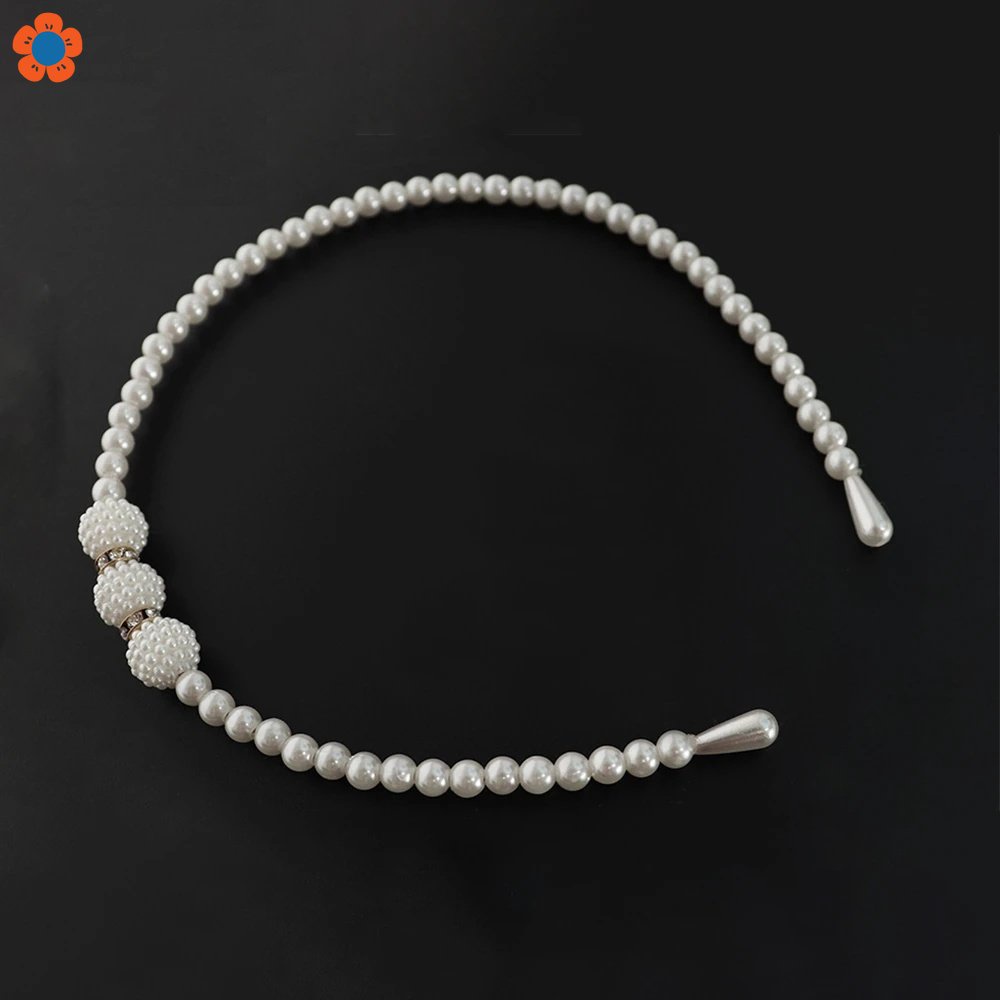Kẹp Tóc Ngọc Trai Kiểu Công Chúa Màu Trắng Xinh Xắn Cho Bé Gái