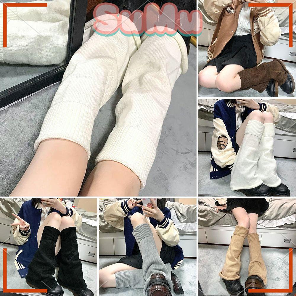 SUMU Tất Ống Chân Dệt Kim Giữ Ấm Cho Nữ