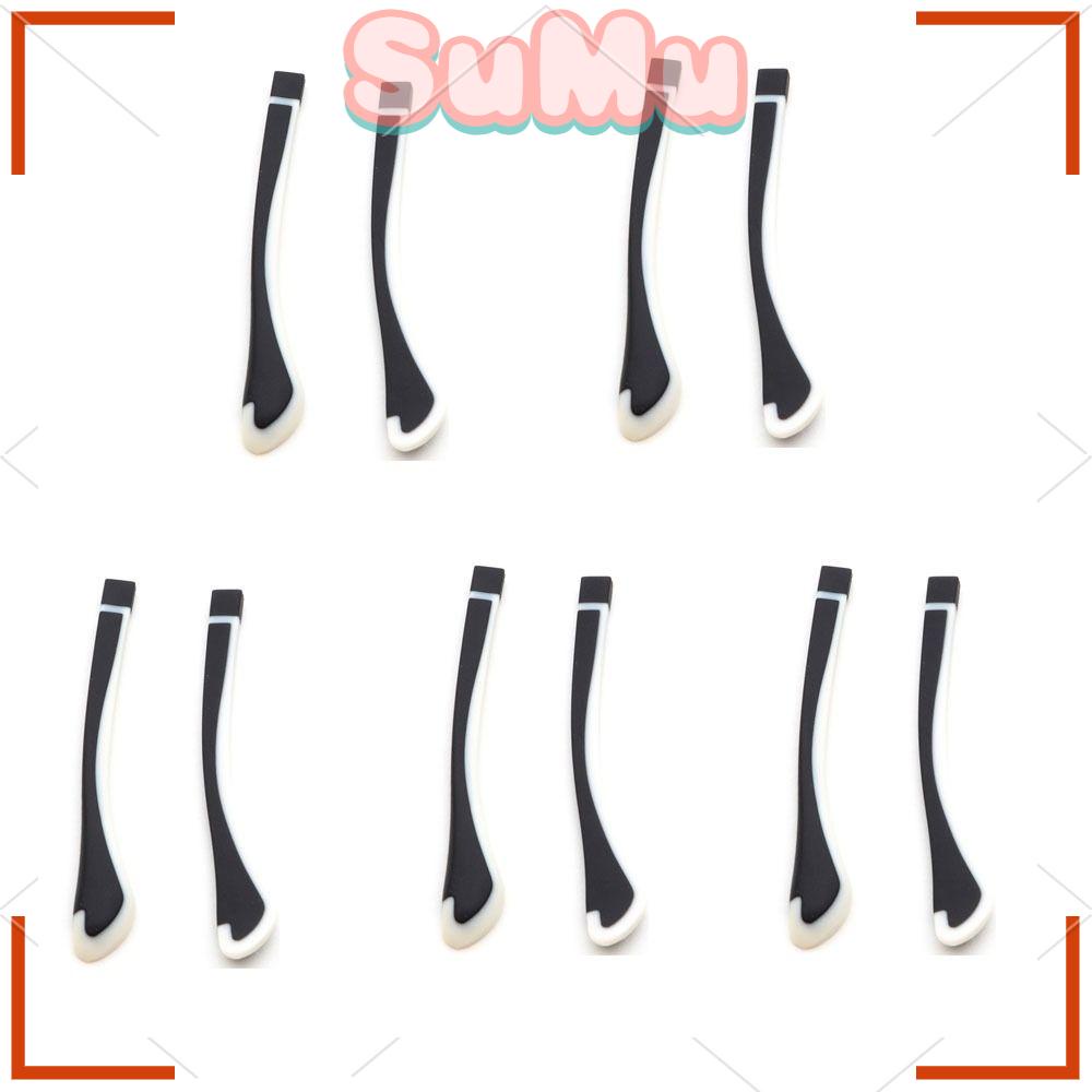 SUMU Set 5 Cặp Nút Bịt Tai / Mắt Kính Bằng Silicon Chống Trượt Màu Trắng Đen Cho Nam Và Nữ