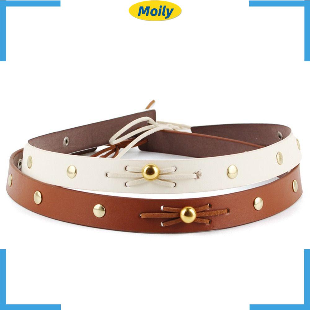 MOILYVN Dây Thắt Lưng Da PU Có Thể Điều Chỉnh Thời Trang Dành Cho Nữ