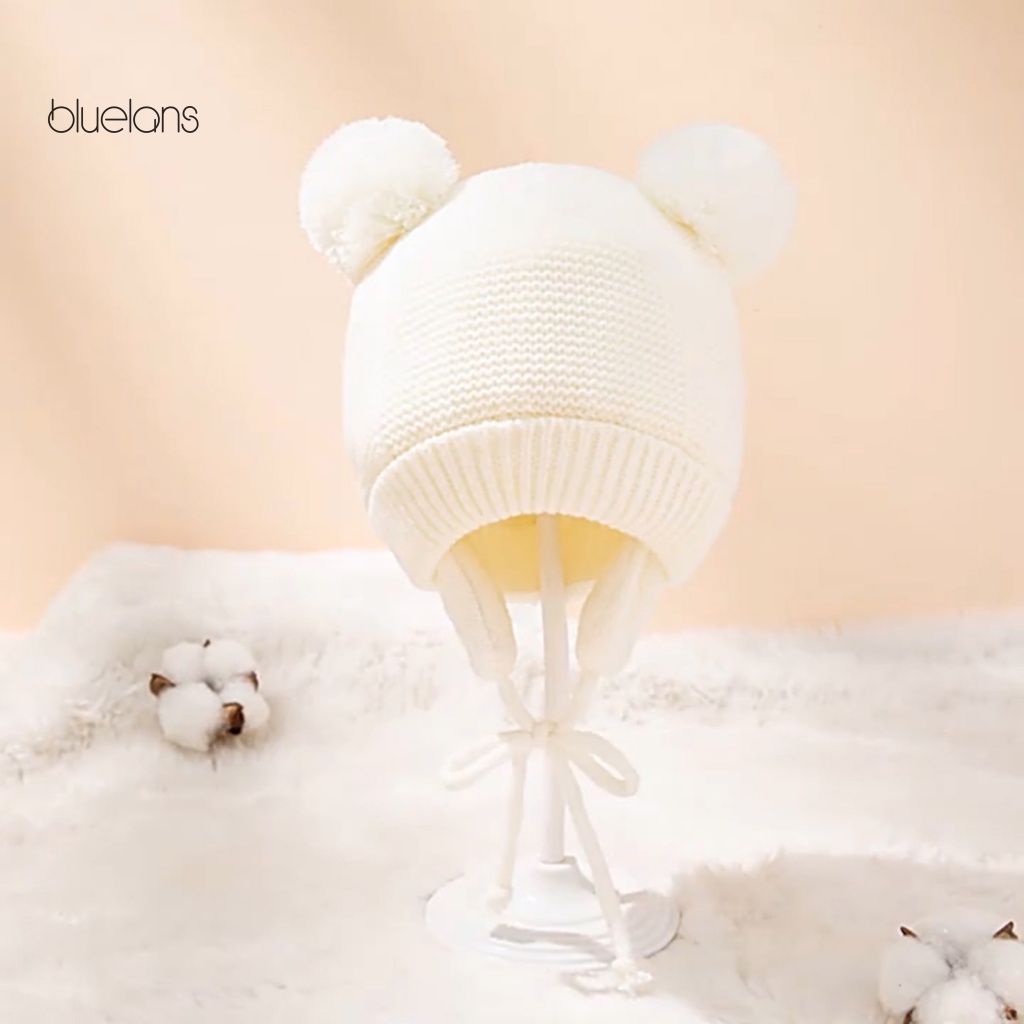 1 Bộ Găng Tay Và Mũ Len Màu Sắc Dễ Thương Cho Bé 1-4 Tuổi