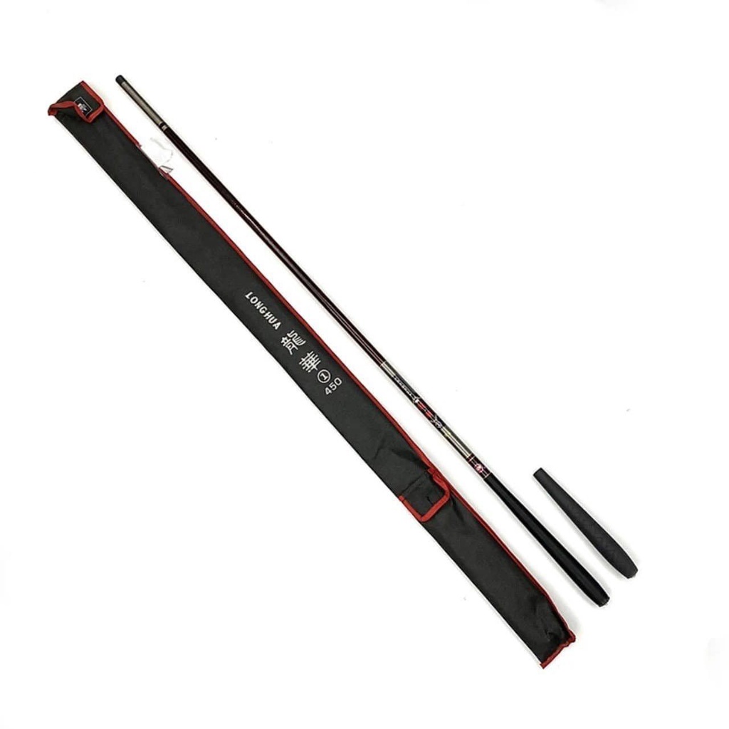 Cần câu tay GW Long Hua ngọn đặc, tay cầm cuốn chỉ tặng kèm đốt hạ lóng cần  đồ câu cá Anh Thắng