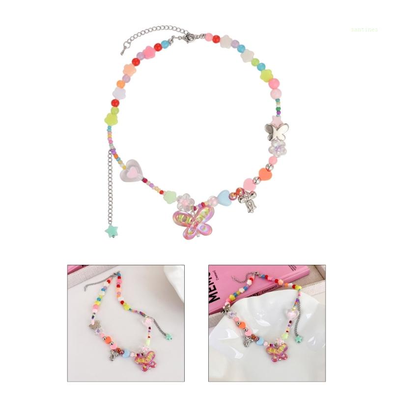 Vòng Tay Chuỗi Hạt Nhiều Màu Phong Cách Boho Cho Nữ