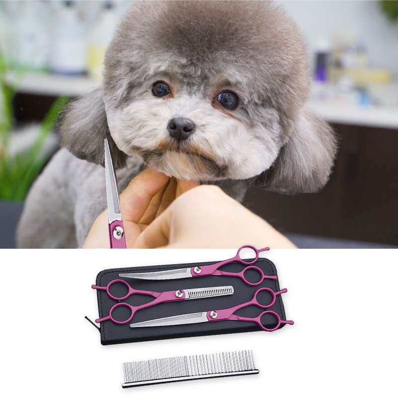 HamshMoc Dụng Cụ Chải Lông Chăm Sóc Thú Cưng Đầu Tròn Bằng Thép Không Gỉ