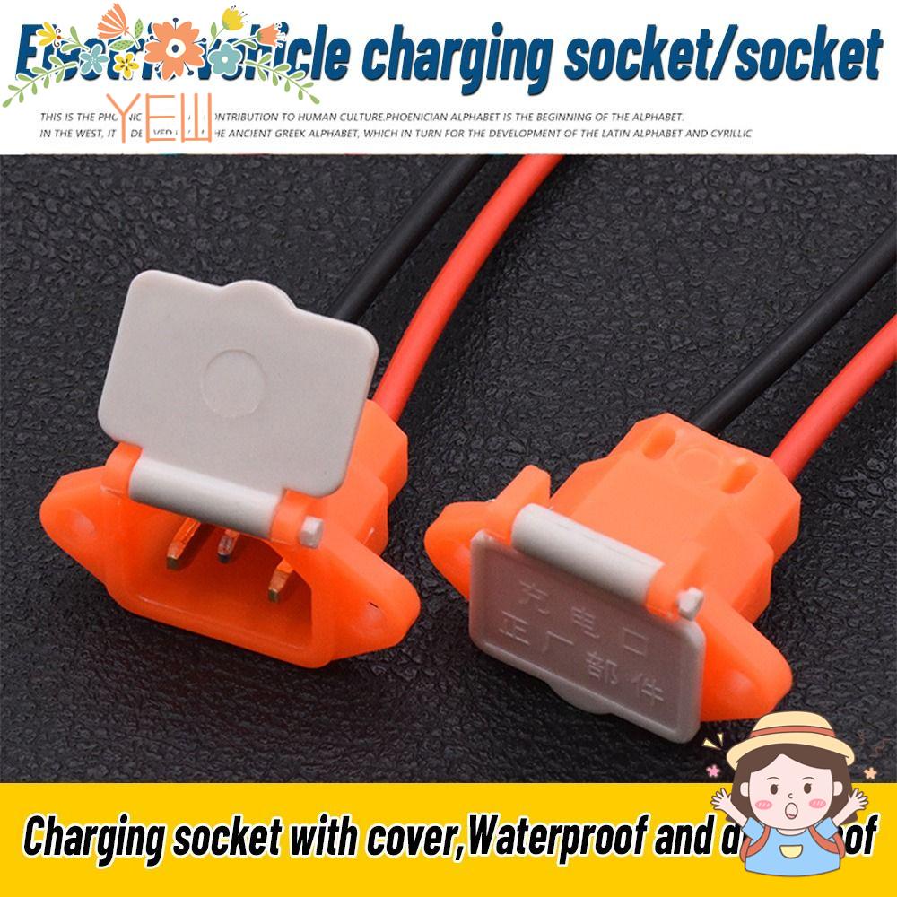 YEW Bộ 2 Phích Cắm Kết Nối Pin 48~72V Kèm Dây Cáp 12AWG