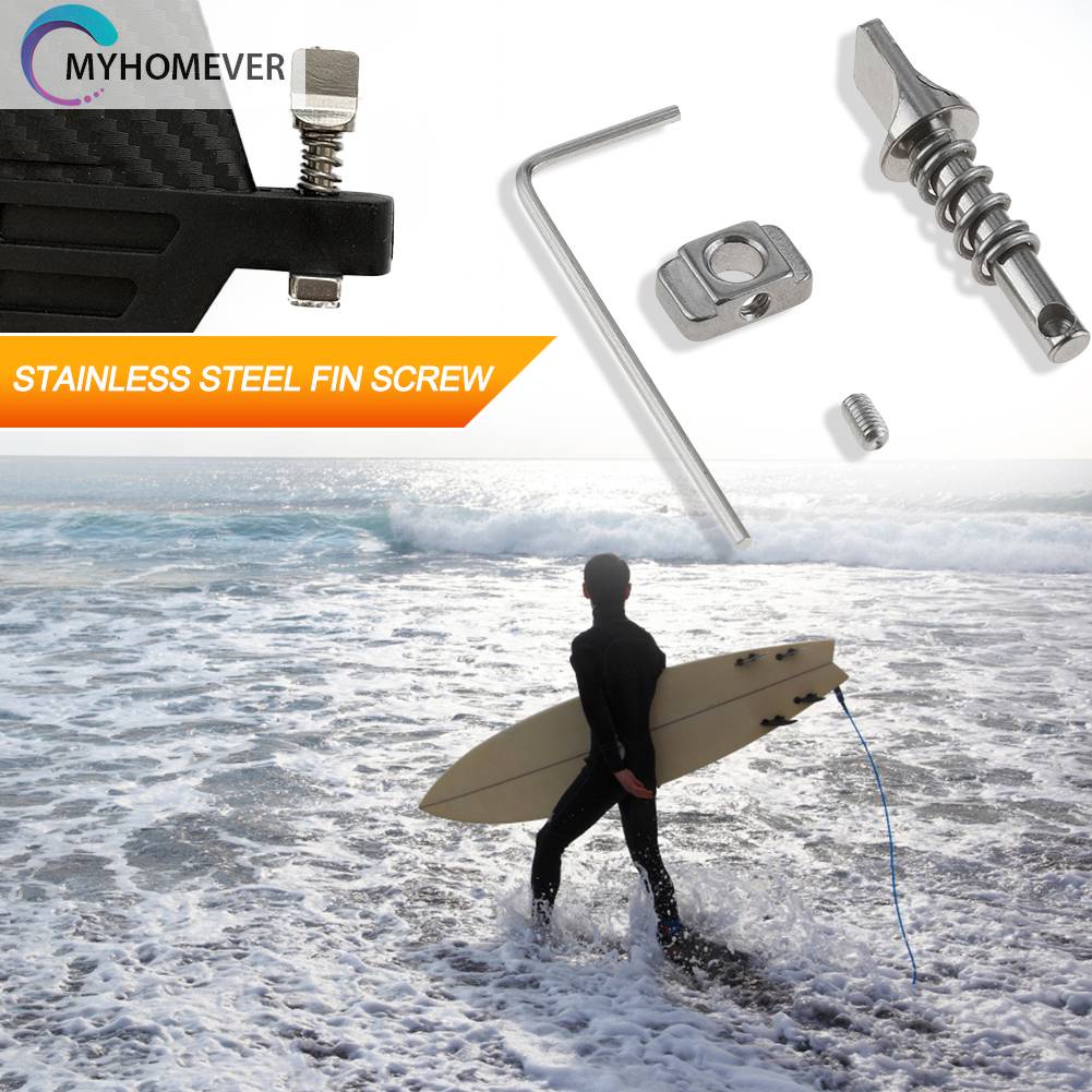 Bộ Ốc Vít Cố Định Tấm Ván Lướt Sóng Bằng Inox Chuyên Dụng