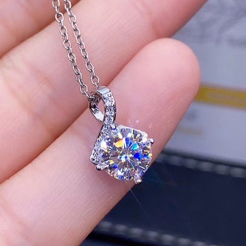 Dây Chuyền Mặt Chữ O Mạ Vàng Trắng Đính Đá Zircon Sang Trọng Cho Nữ