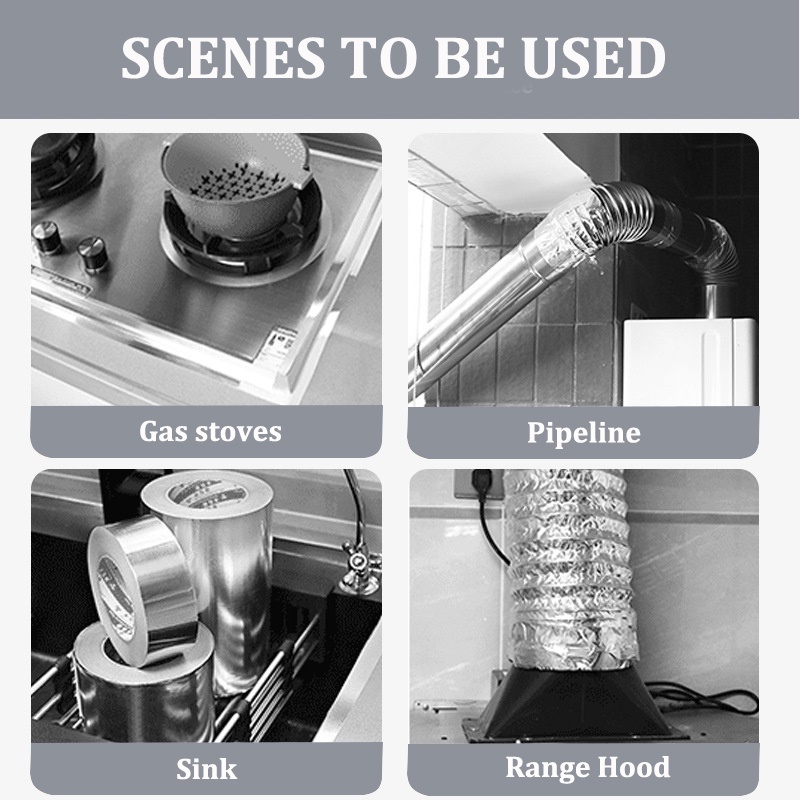 Cuộn Băng Keo Lõi Nhôm Chịu Nhiệt Cao Chống Rò Rỉ Dùng Sửa Chữa Ống Nước Nhà Bếp
