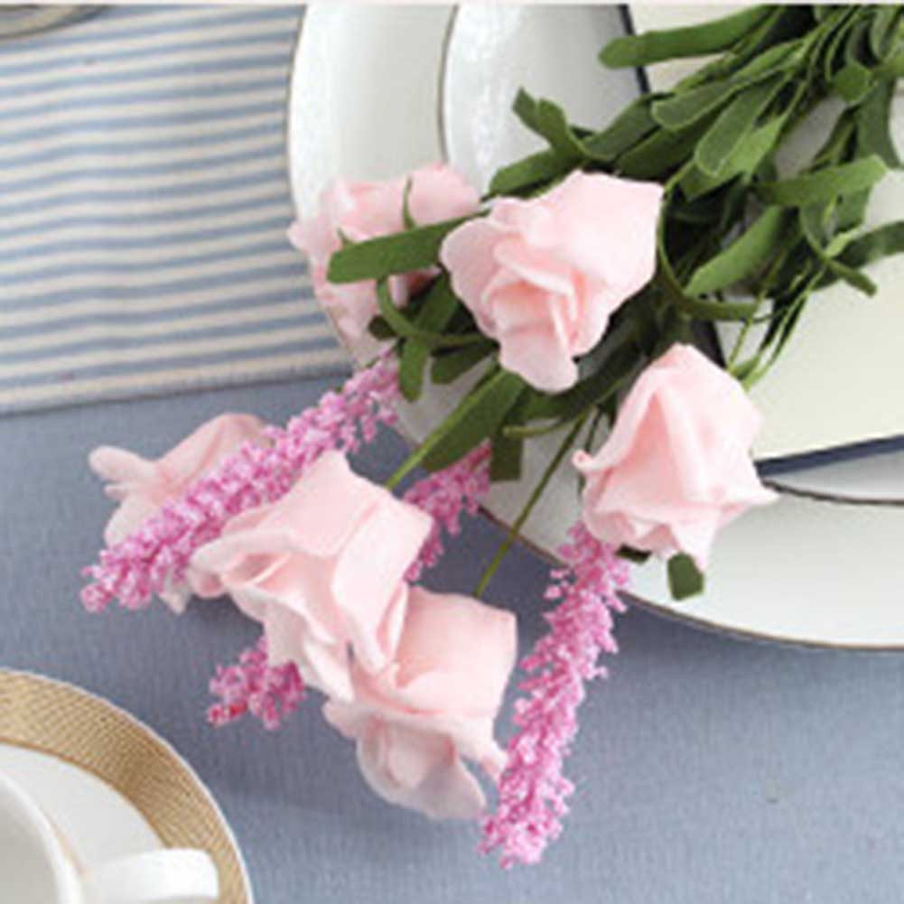 1 Bông Hoa Hồng Nhân Tạo Bằng Xốp Trang Trí Nội Thất Tiệc Cưới DIY
