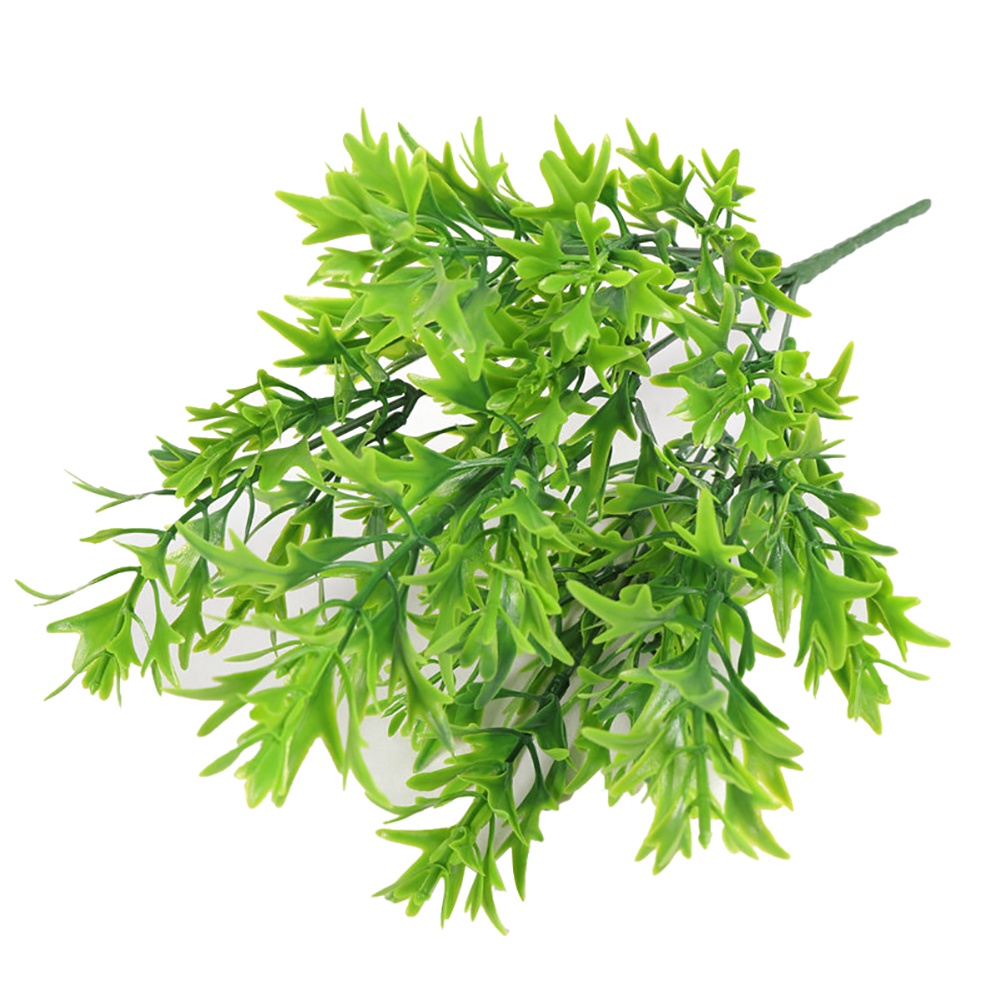 1 Bó Hoa Cỏ Nhân Tạo Có Răng Cưa Nhỏ Trang Trí Nhà Cửa / Khách Sạn / Tiệc Cưới