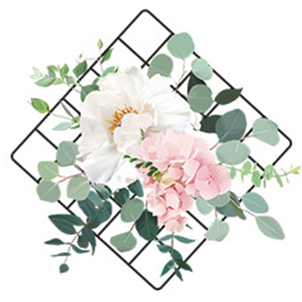 Miếng Dán Trang Trí Tường Bằng PVC Chống Thấm Nước Họa Tiết Hoa Xinh Xắn