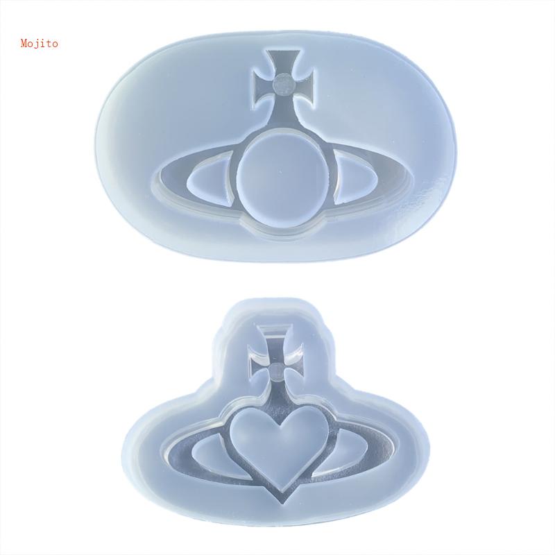 Khuôn Silicone Hình Trái Tim Lắc Mặt Trang Sức DIY