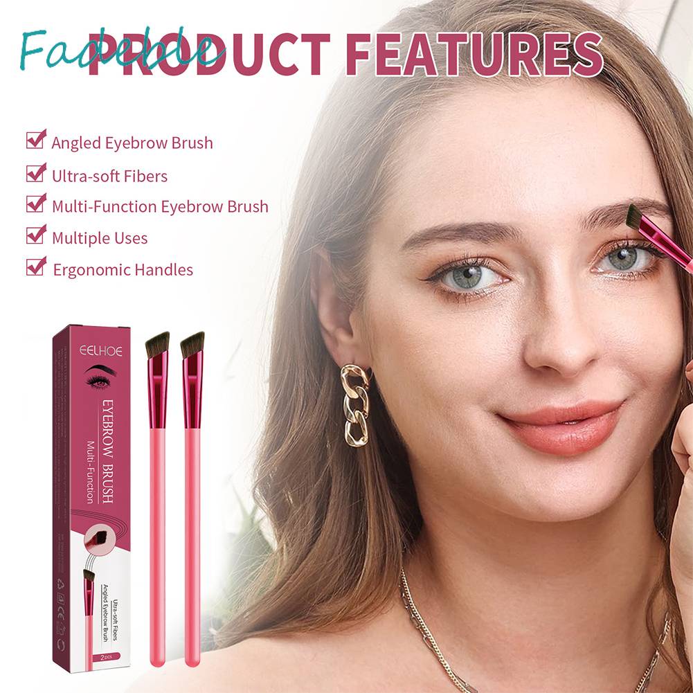 Set 2 Cọ Trang Điểm Lông Mày Chuyên Nghiệp