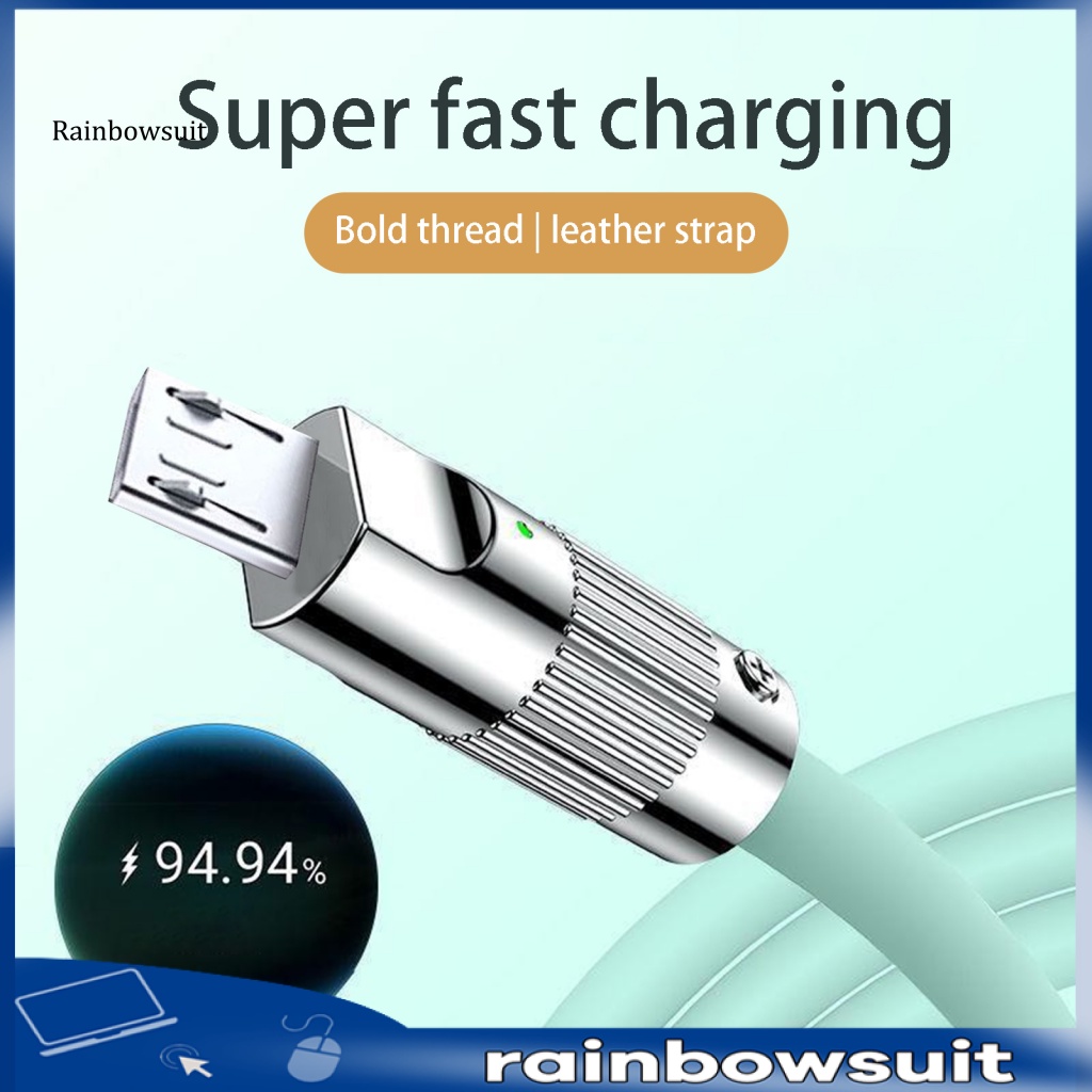 Dây Cáp Sạc Nhanh 6A 120W Mềm Mại Dành Cho Android