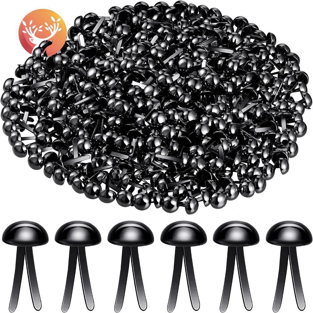 HECCEH Kẹp Đinh Tán Bằng Đồng Thau Màu Đen Kích Thước 8 * 17mm Siêu Bền Tiện Dụng Cho Giấy Thủ Công
