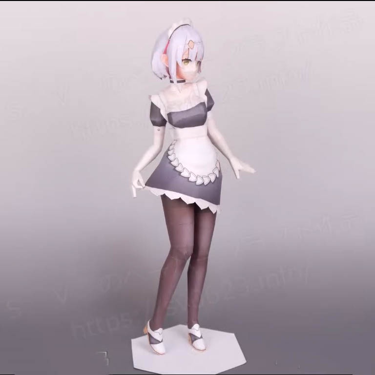 Mô hình giấy anime girl Anime Game  Noelle in Maid dress